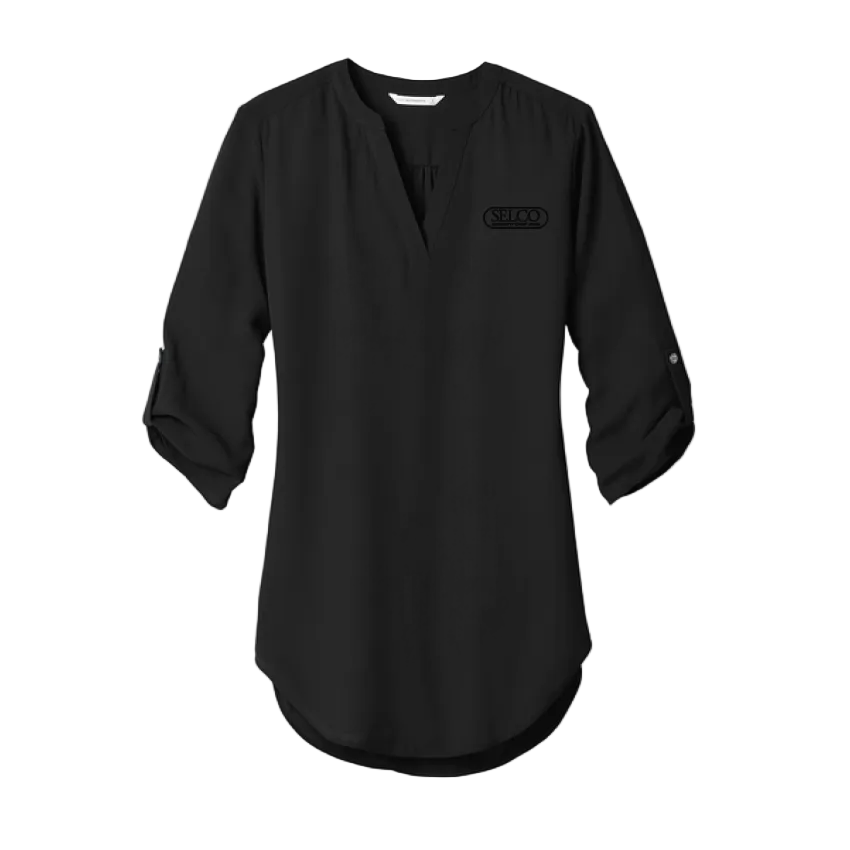 Women's 3/4-Sleeve Tunic Blouse | LW701