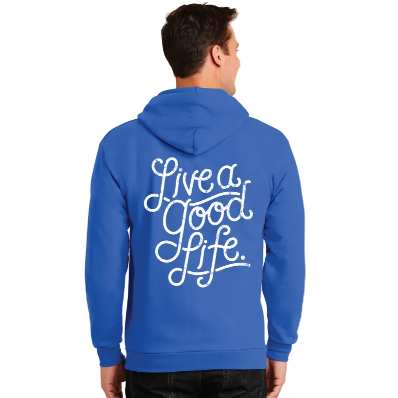 Live a Good Life Zip Hoodie | PC90ZH